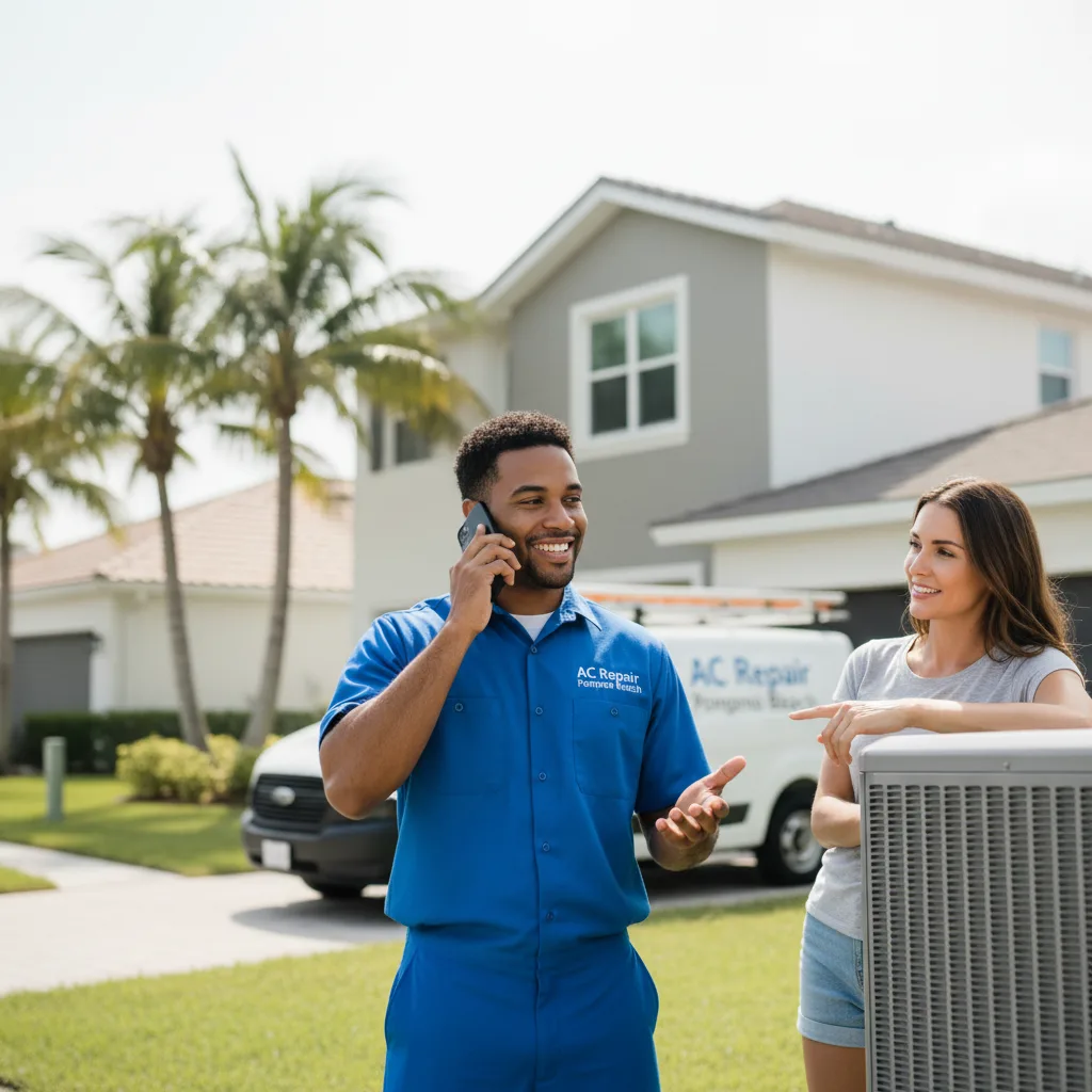 AC Repair Pompano Beach customer support in Halls
